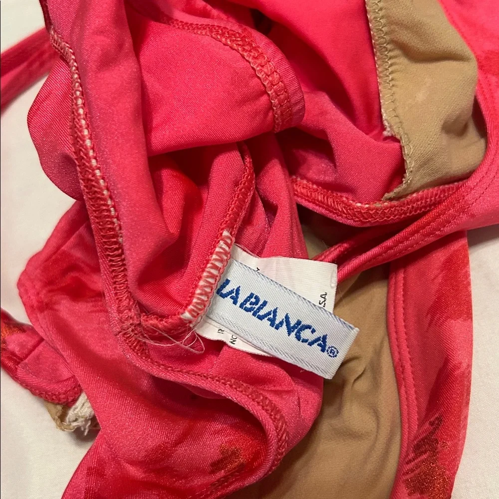 2 for $25 La Blanca pink crisscross swimsuit